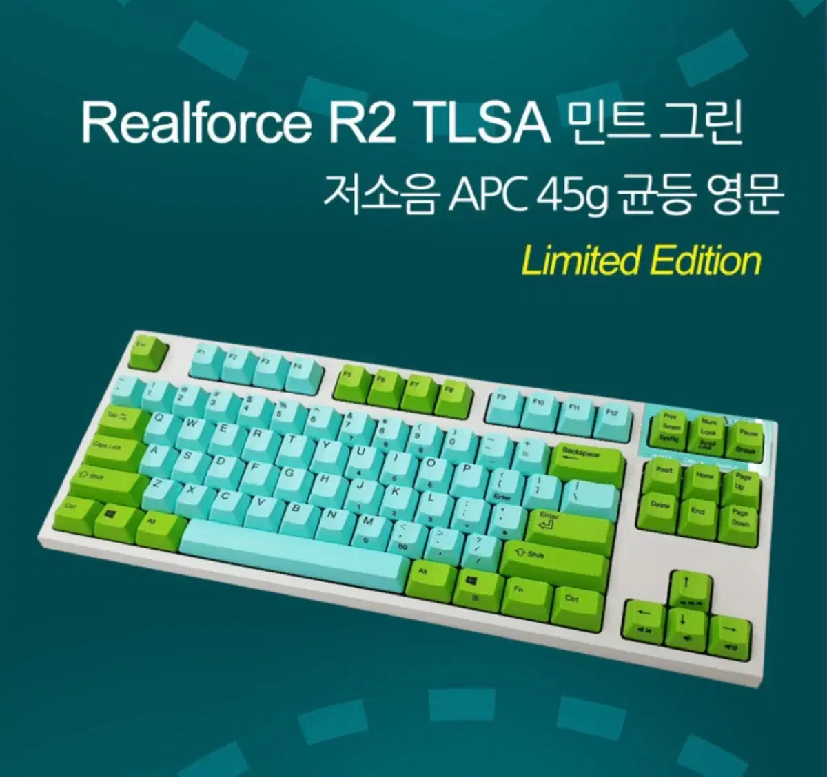 리얼포스 r2 민트 그린 45g